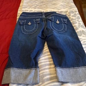 True religion capri shorts